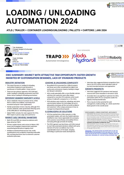 STIQ 2024 Loading Unloading Automation